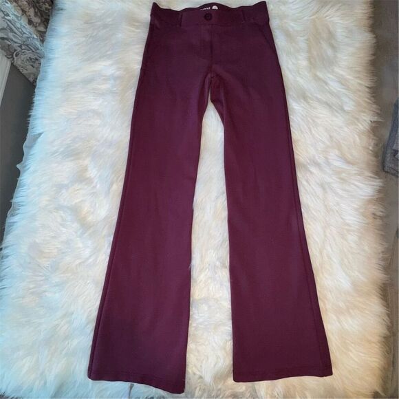 Betabrand Women's Bootcut Dress Pants Yoga Burgundy Size S Pull-On Casual - Picture 2 of 9